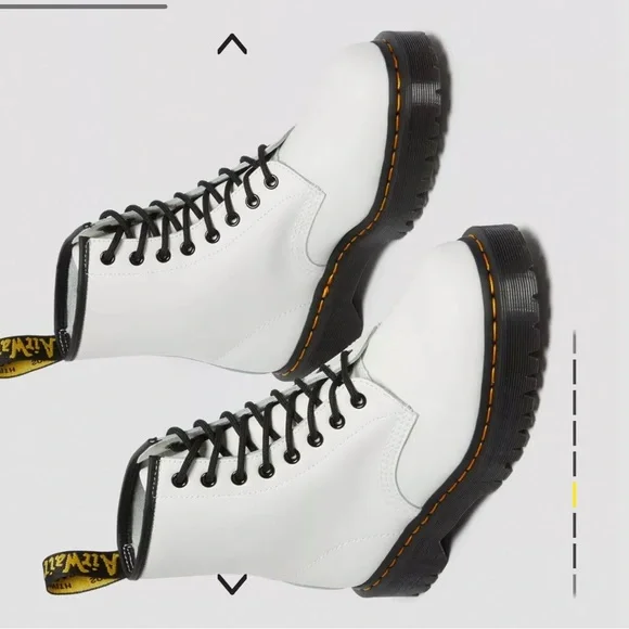 NWT DR. MARTENS 1460 BEX SMOOTH LEATHER LACE UP BOOTS - Picture 5 of 12